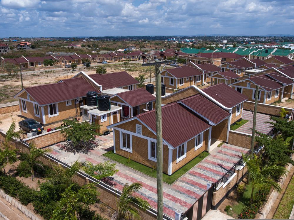 The completed NHC affordable housing estate at Kibada
