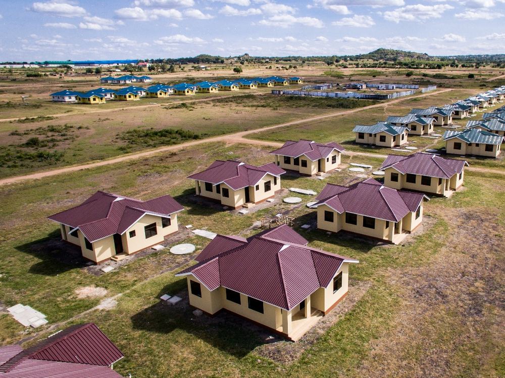 Aerial view of the Watumishi housing development